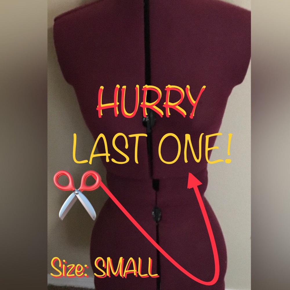 HURRY LAST ONE! SMALL- Sewing Mannequin small burgundy✂️